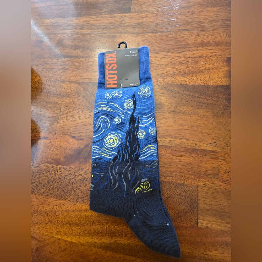 Hot Sox Men's Starry Night Socks - Blue‎